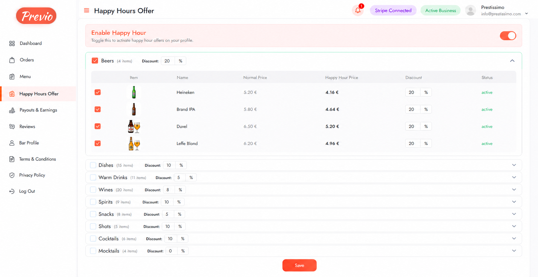 Happy Hour Offers